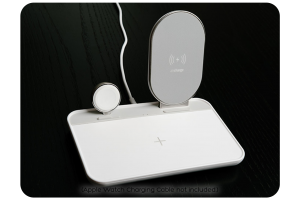 3 IN 1 WIRELESS CHARGING STATION, WHITE 3 IN 1 WIRELESS CHARGING STATION, WHITE