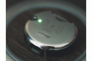 WIRELESS CHARGING EXECUTIVE KIT - SILVER KEYRING + EXECUTIVE CHARGER EBONY VENEER